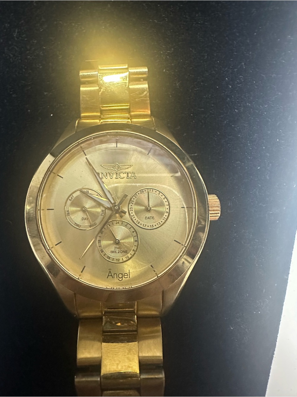 Invicta Gold-Tone Angel Multi-Function Men’s Watch